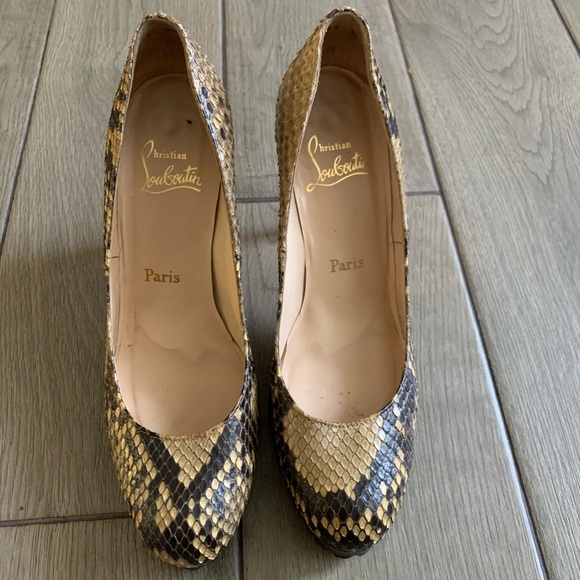 Christian Louboutin Shoes - Christian Louboutin snakeskin heels 👠